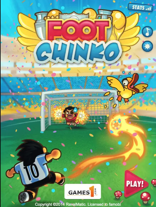 Foot chinko one of the best html5 2D game of 2015.