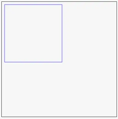 Stroked rectangle - border is in blue.