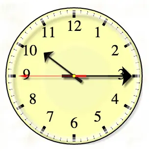 Round clock with nice arrows.