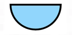 Example of half circle.