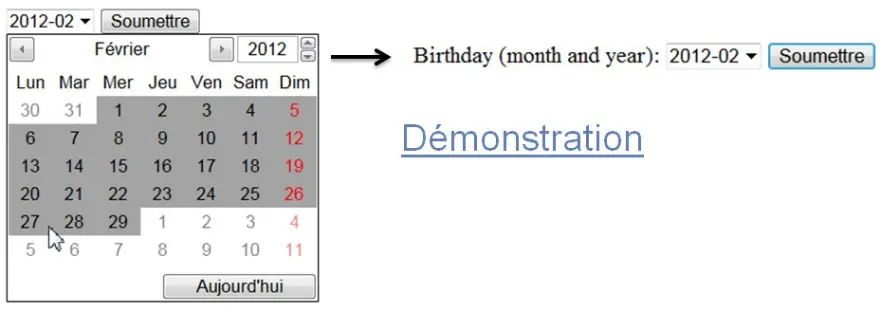 2012-02 Select month and year of birthdate.