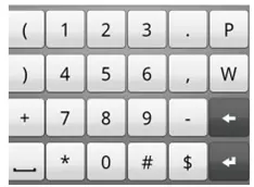 Other mobile keyboard 1 for input type=tel.