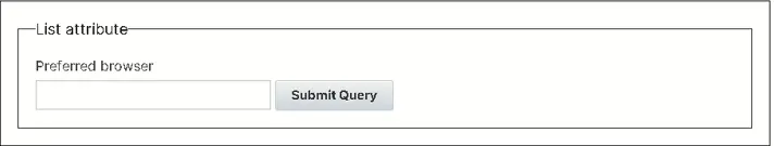 Preferred browser prompt and submit query.