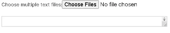 Choose multiple text files.