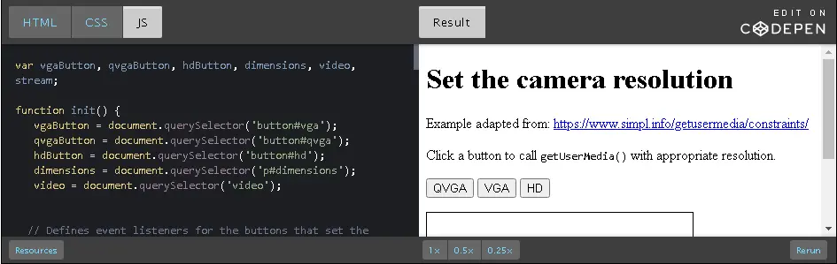 How to set camera resolution on mobile phone.