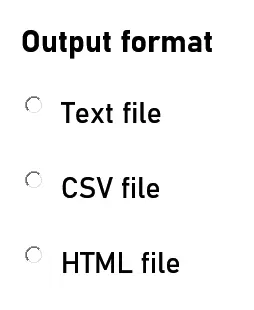 Example label for button select.