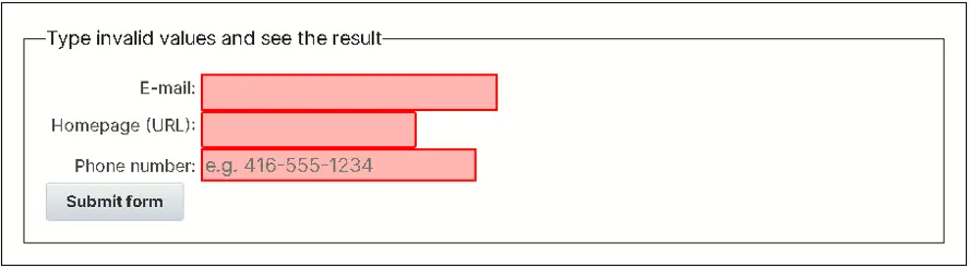 Custom error messages on form.